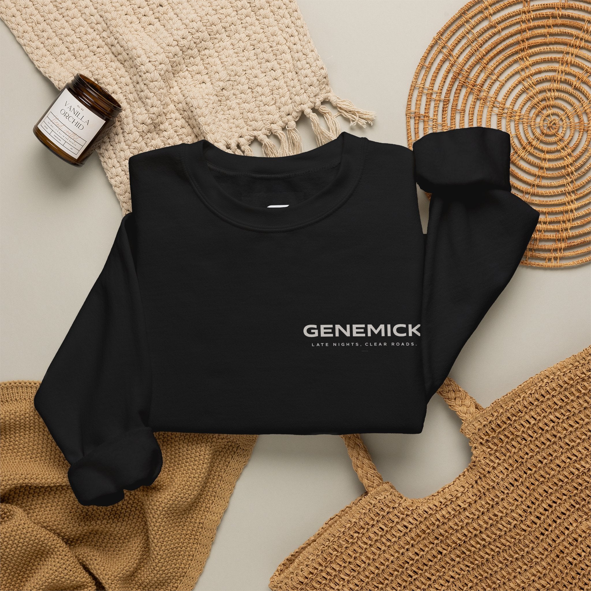 Night Drive Crewneck Sweatshirt — 'GENEMICK' Original