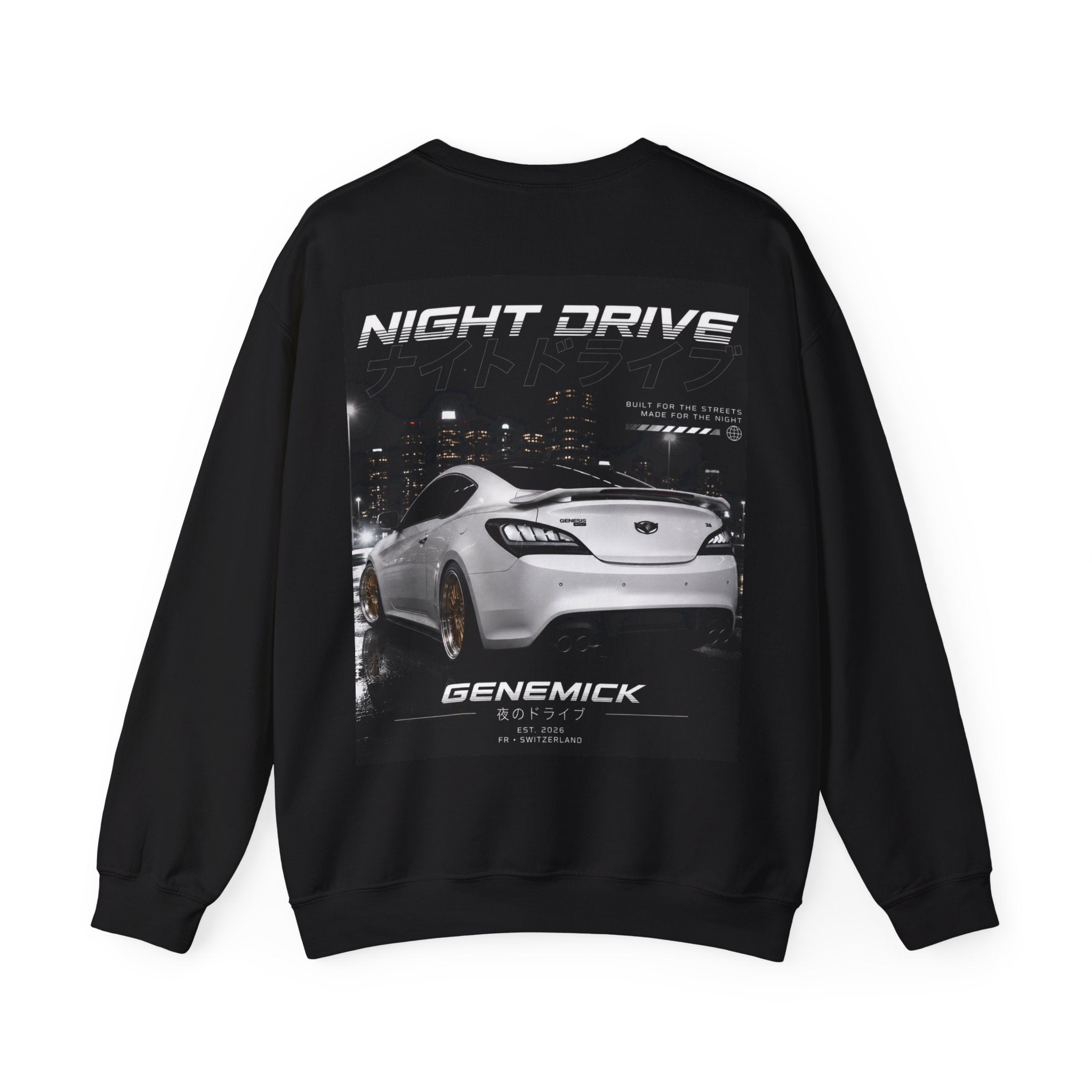 Night Drive Crewneck Sweatshirt — 'GENEMICK' Original