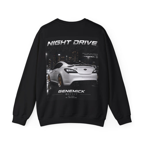 Night Drive Crewneck Sweatshirt — 'GENEMICK' Original